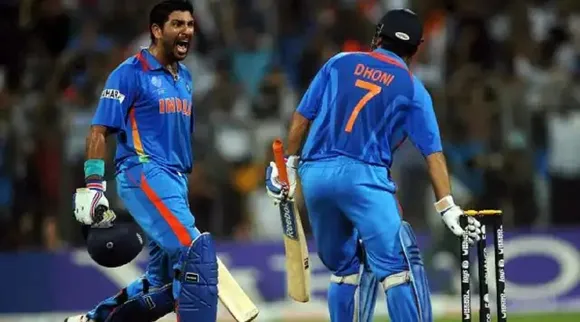yuvaraj and dhoni