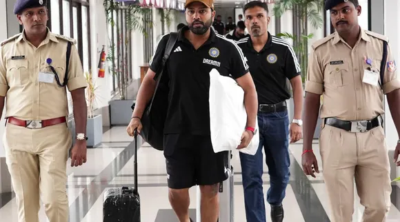 Rohit Sharma  | Trivandrum for WC warm-up match vs Netherlands 