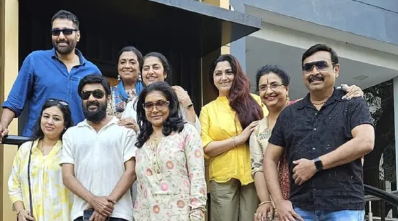 Tamil stars 80s Suhasini Khushbu Sundar Mohan and Lissy come together for Tamil New Year photos Tamil News 