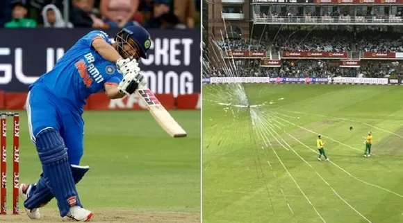 Rinku Singh Apologises Glass Breaking Six During 2nd T20I Between Ind vs SA video Tamil News 