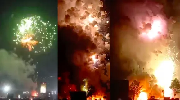 Kerala Palakkad Nenmara Vallangi Vela firecrackers Festival video Tamil News 