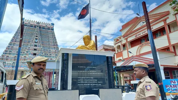 Periyar idol in Trichy Srirangam