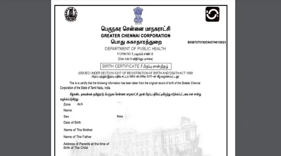 birth certificate