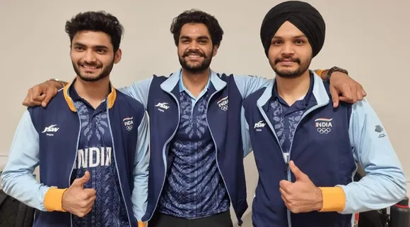 Asian Games 2023  gold in 10m air Pistol men team event 