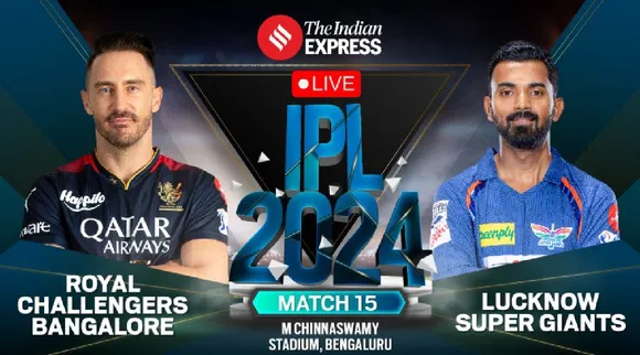 RCB vs LSG Live Score IPL 2024 Match 15 Royal Challengers Bengaluru vs Lucknow Super Giants scorecard updates in tamil 
