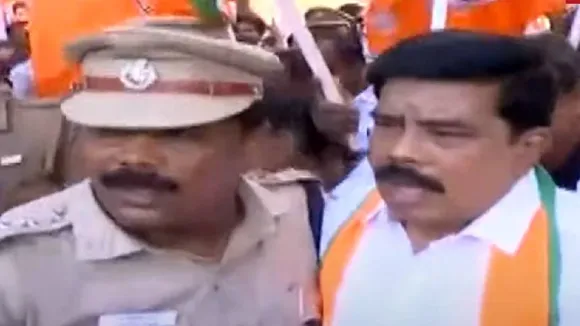 protest of bjp