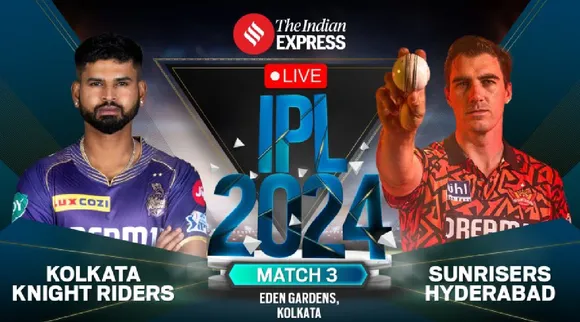 kkr vs srh live score ipl 2024 match 03 kolkata knight riders vs sunrisers hyderabad scorecard updates eden gardens Tamil News 