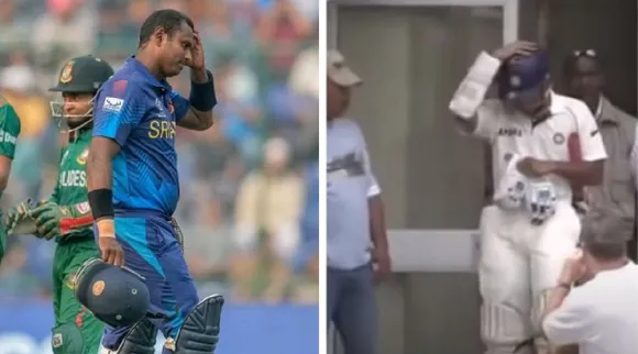  Angelo Mathews timed out and how Sourav Ganguly bat after 6 minutes late Tamil News 
