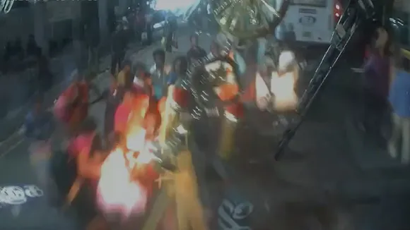 Footage of a bus hitting passengers in Coimbatore has created a sensation