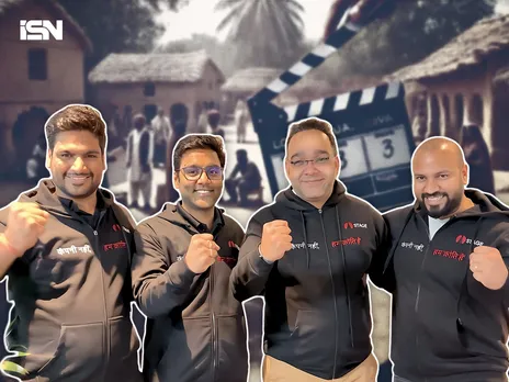 (L-R) Parveen Singhal, Vinay Singhal, Harsh Mani Tripathi, and Shashank Vaishnav, Cofounders of STAGE