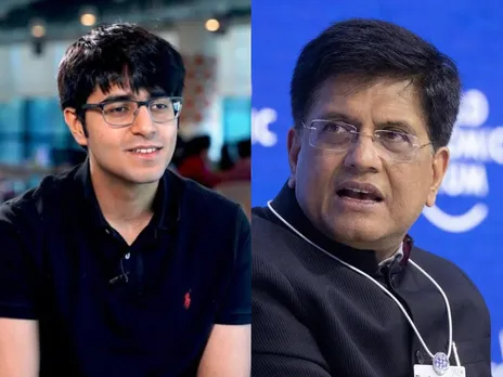 aadit palicha reacts to piyush goyals remark