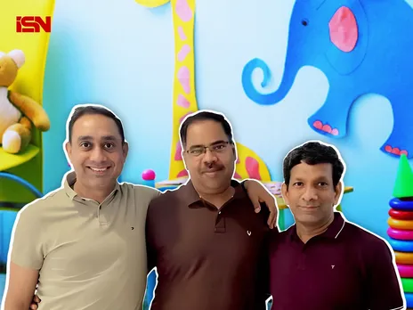 (L-R) Purvesh Sharma, Raj Singhal, Ashish Aggarwal, Co-founders, Footprints Preschool & Daycare