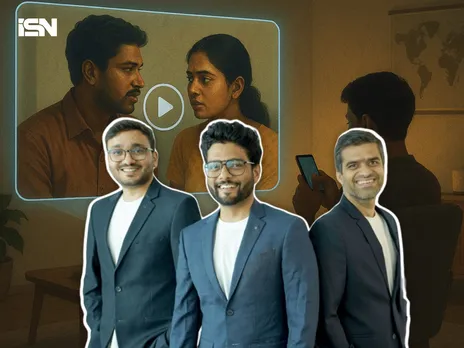 (L-R) Shanu Vivek, Shubh Bansal and Ritesh Pandey, Co-founders, ReelSaga