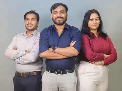 Picture Caption (L-R) Saurabh Gupta (CTO), Suraj Biswas (Founder & CEO), Aruna Dey (Co-founder & CLO)