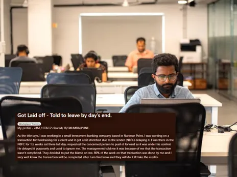 24-yr-old investment banker alleges sudden layoff in Mumbai firm