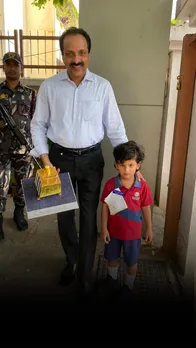 boy gifts mini viram lander to isro chairman