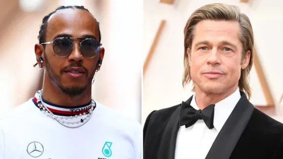 Brad Pitt and Lewis Hamilton