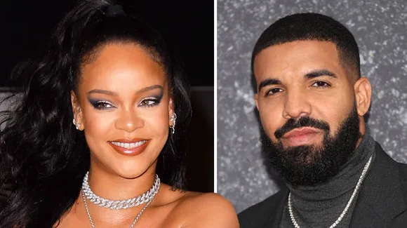 Rihanna+Drake spotted at b'day party