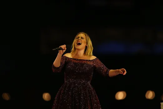 A photo of Adele performing in Perth, Australia, for representational purpose.