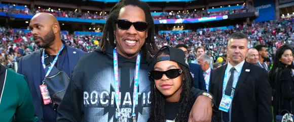 Jay-Z on a Father-Daughter Date at 2023 Super Bowl With Blue Ivy! 