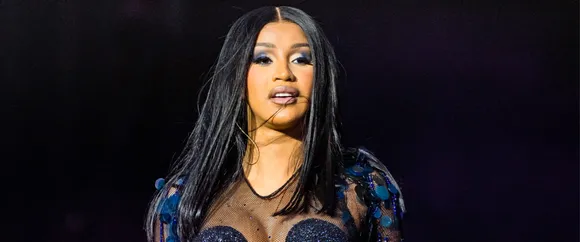 Cardi B Wears a Cut-Out Swimsuit With a Colourful Hairstyle in New Photos