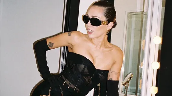 Miley Cyrus Flaunts an All-Black Ensemble, With The Bralette Stealing The Spotlight