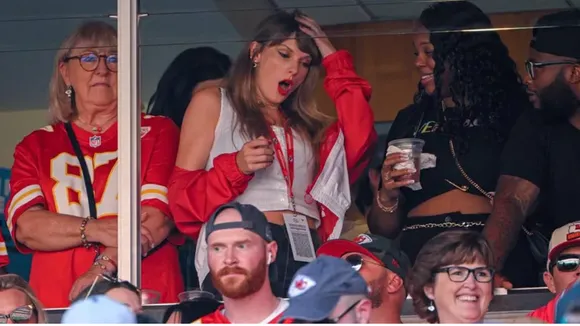 Taylor Swift in Panic Mode as Travis Kelce Takes a Hit During The Chiefs Game