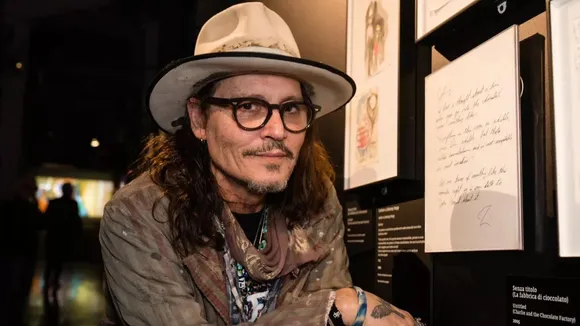 Johnny Depp Explores Tim Burton Museum Exhibit in Italy