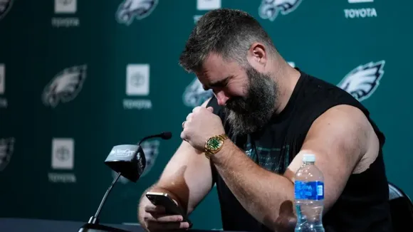 Jason Kelce Reflects on The Significance of The Tank Worn During NFL Retirement Speech