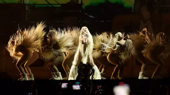 Doja Cat Stuns at Coachella With Hairy Boots, Fluffy Thong And Extra-Long Wig