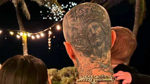 Kourtney Kardashian Enjoys Fireworks With Son Rocky and Travis Barker