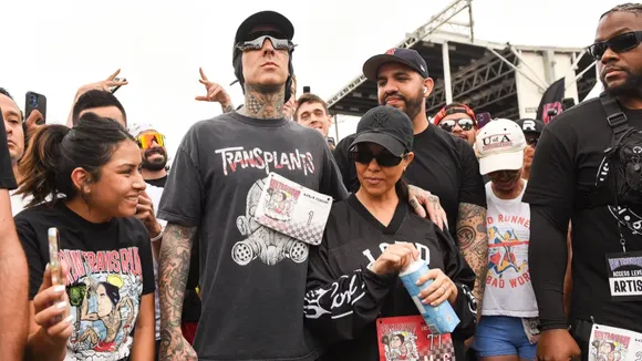 Kourtney Kardashian Cheers on Travis Barker at Blink-182 Concert