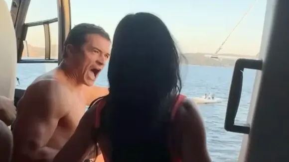 Katy Perry And Orlando Bloom Execute Thrilling Helicopter Jump in Daring Stunt