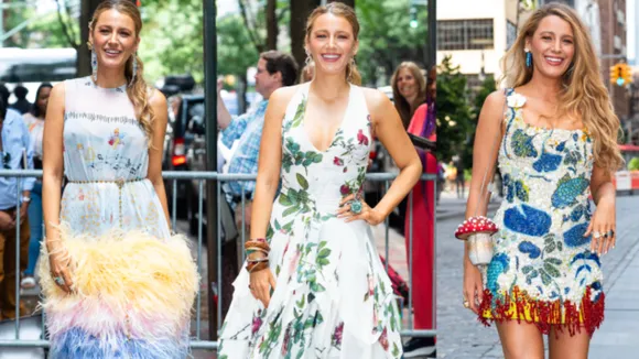 See Blake Lively's Outfits as She Celebrates Hair Care Line Launch