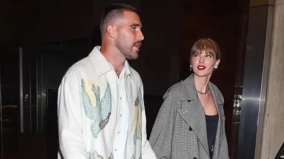Taylor Swift and Travis Kelce Look Smitten in Viral Post-Wedding Video of Model Karen Elson