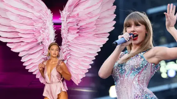 Gigi Hadid Strikes Taylor Swift’s Iconic ‘Eras Tour’ Pose on Victoria's Secret Runway