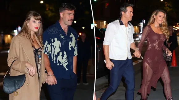 Taylor Swift And Travis Kelce Stun on NYC Date Night With Blake Lively And Ryan Reynolds