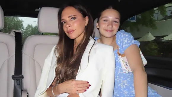 Daughter Harper Presents Victoria Beckham with Entrepreneur of the Year Award