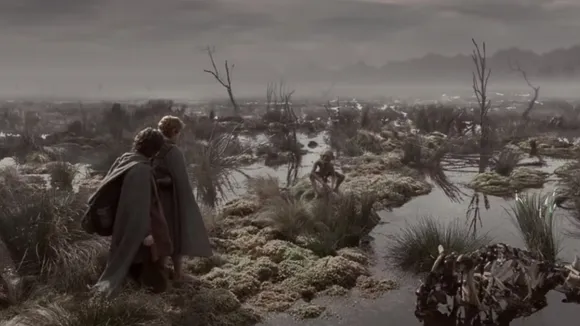 Exploring the Dead Marshes in Lord of the Rings