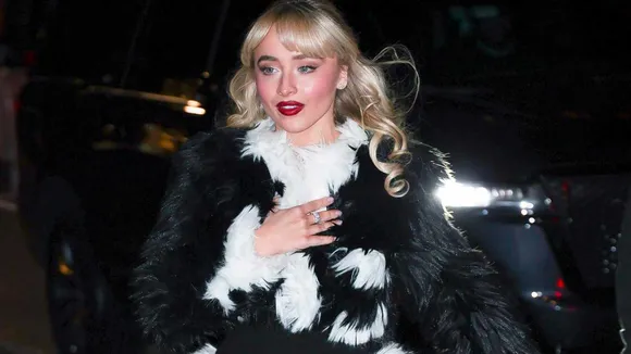 Sabrina Carpenter Stuns in Flirty, Furry Look Post-Split With Barry Keoghan