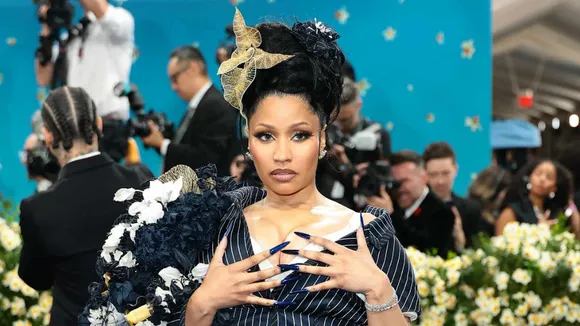Nicki Minaj Turns Heads in Chic Thom Browne Suit-Dress at the 2025 Met Gala