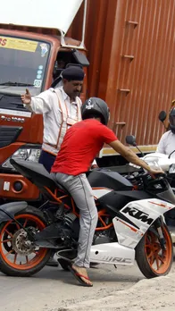 Bike challan on slipper