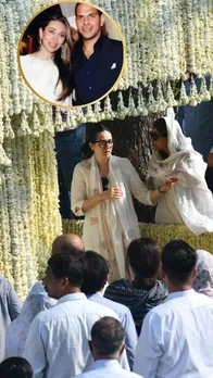 karishma kapoor at sunjay kapur funeral