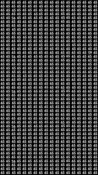 Spot the Tricky Inverted 65 and 95 Among Regular 65s