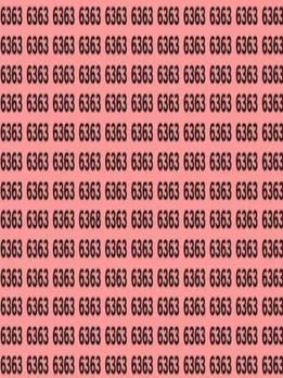 बाज सी तेज नजर वाले ही ढूंढ पाएंगे '6363' की भीड़ में छिपा '6368'