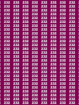Optical Illusion: जो खोज निकालेगा 232 के जंजाल में छिपा 282, कहलाएगा सुपर स्मार्ट