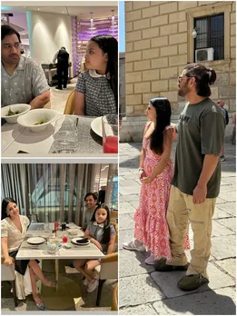 लंबे बाल, सिर मे चोटी, साक्षी की Insta PICS में अलग लुक में दिखे एमएस धोनी