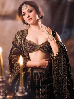 हैवी लहंगे में तमन्ना भाटिया की ये अदाएं, रॉयल लुक पर आया फैंस का दिल