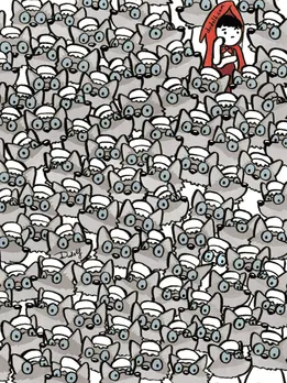 Optical Illusion: भेड़ियों के बीच कही गुम हो गई है लिटिल रेड राइडिंग हूड की दादी, क्या आप उन्हें 10 सेकंड में ढूंढ सकते हैं?