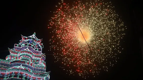 thrissur pooram firework